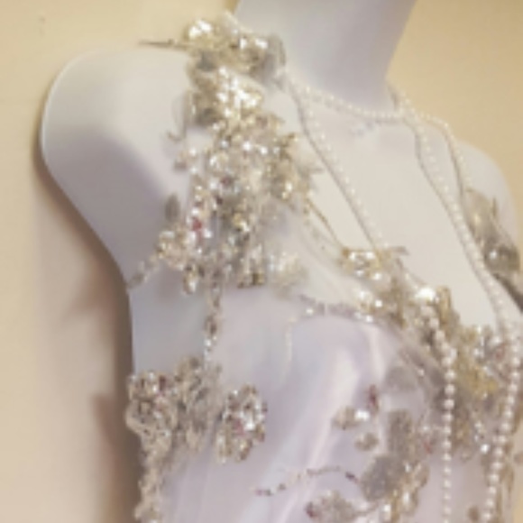 Custom Order Gatsby Inspired Sheath Wedding Gown